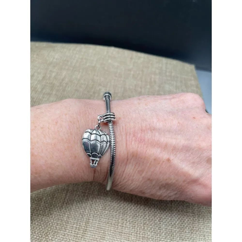 EPJ Hot Air Balloon Bracelet Snake Chain Charm Bracelet